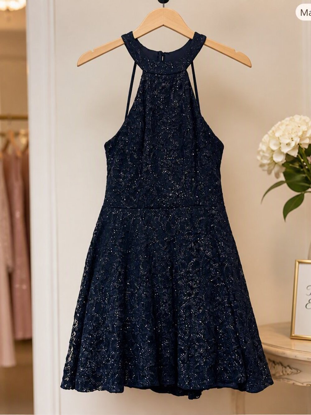 B Smart Navy Semi Formal Dress Juniors Size 7